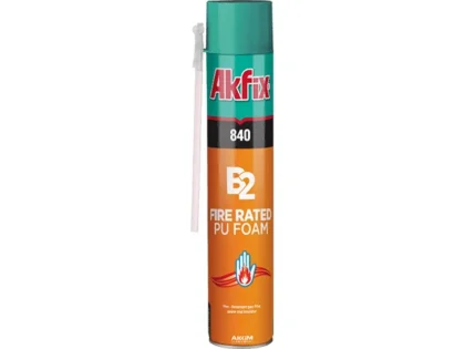 AKFIX 840 Construction Foam B2 Fire Rated PU Foam 750 ML – Straw