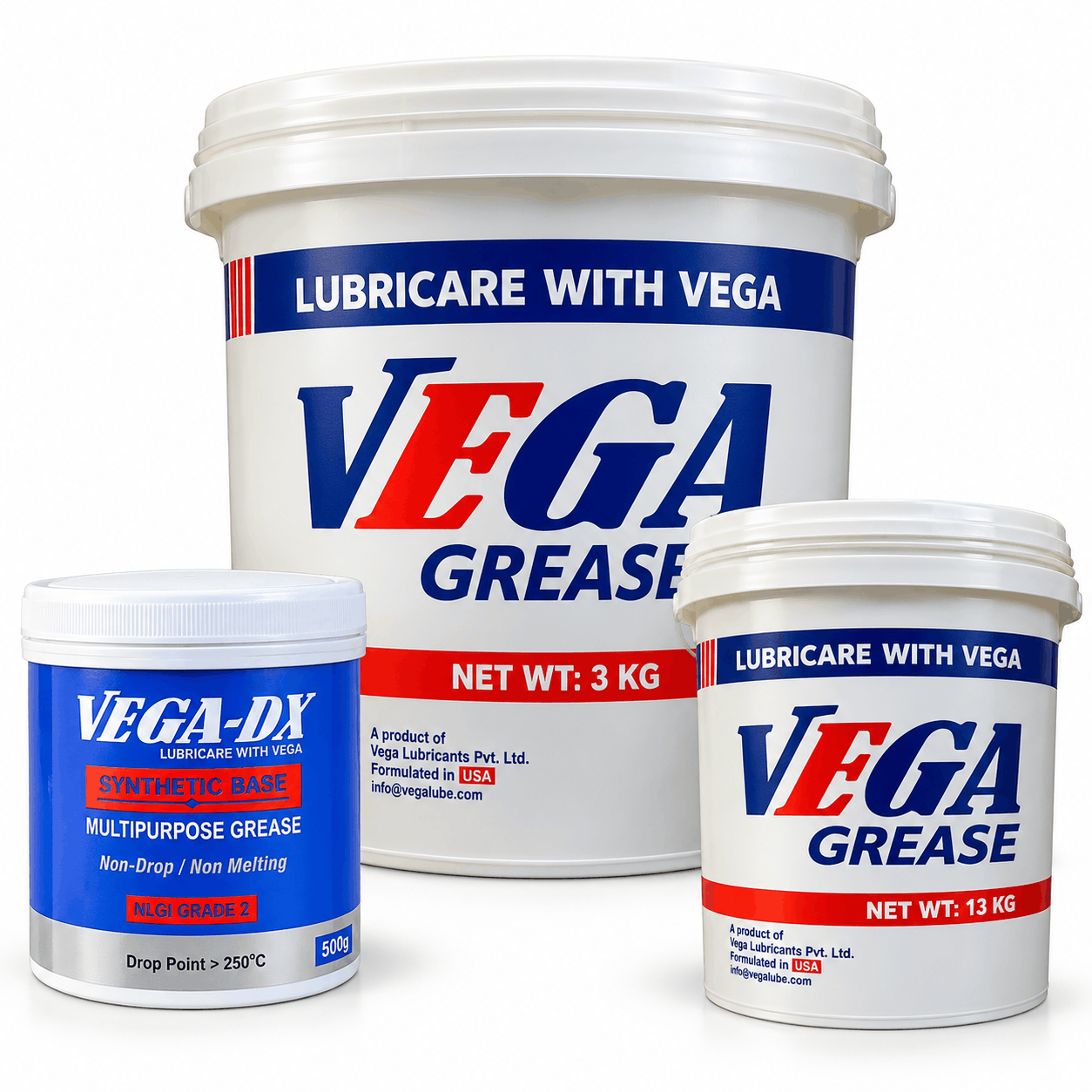 Vega Grease Product Lineup